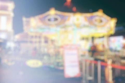Blurred Carousel Background. Stock Photos