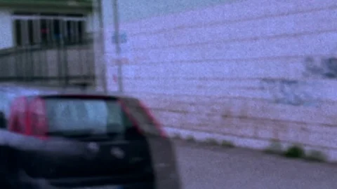 Blurred cars view from the window Stock Footage 76661930