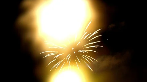 Blurred changing and moving colours on a black background. Sparks bursting. Stock Footage 112660344