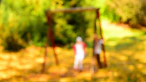 Blurred child playing. Stock Footage 82678303