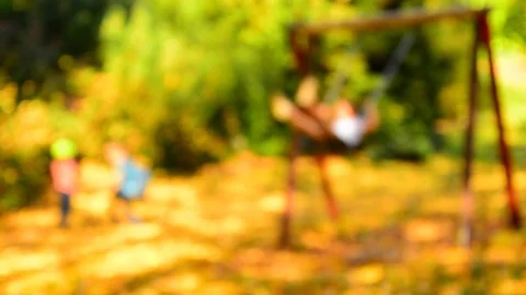 Blurred children playing. Stock Footage 82678296