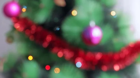 Blurred Christmas background Stock Footage 70565234