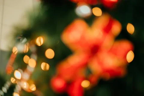 Blurred Christmas background Stock Photos