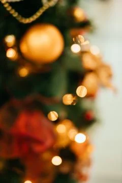 Blurred Christmas background Stock Photos