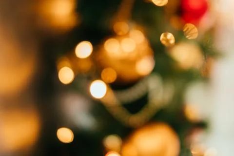 Blurred Christmas background Stock Photos
