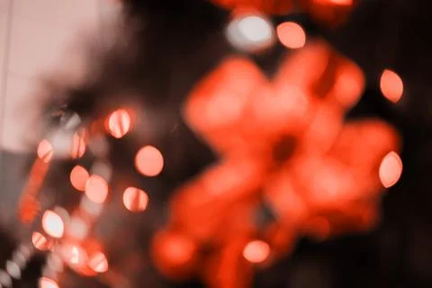 Blurred Christmas background Stock Photos