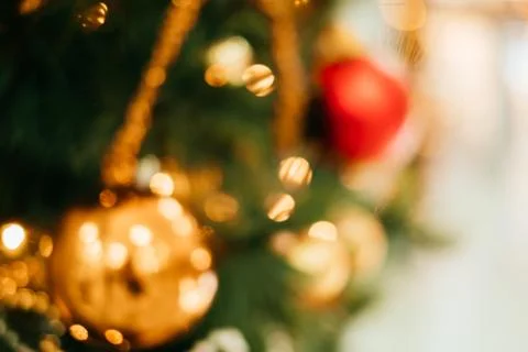 Blurred Christmas background Stock Photos