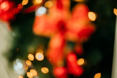 Blurred Christmas background Stock Photos