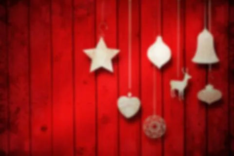 Blurred christmas background Stock Photos
