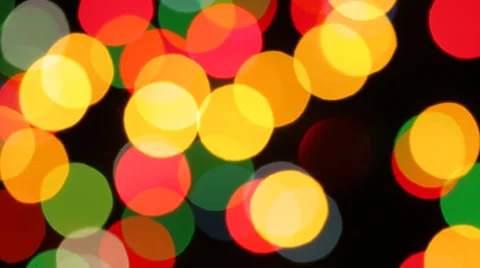 Blurred Christmas Lights Stock Footage 44873004