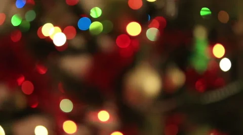 Blurred Christmas Lights Stock Footage 57322128