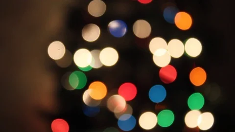Blurred Christmas lights Stock Footage 71419226
