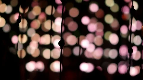 Blurred Christmas Lights Stock Footage 81497475