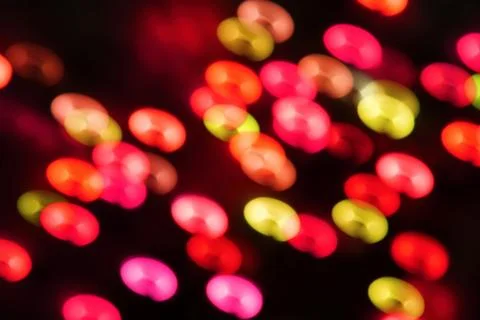 Blurred christmas ligths background Stock Photos