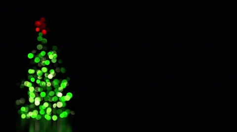 Blurred christmas tree lights seamless loop 4k (4096x2304) Stock Footage 54331032
