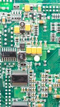 Blurred circuit board in the light Stock Photos