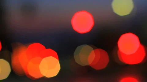 Blurred City Lights Stock Footage 1489514
