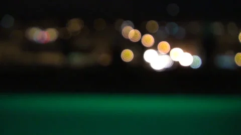 Blurred City Lights Stock Footage
