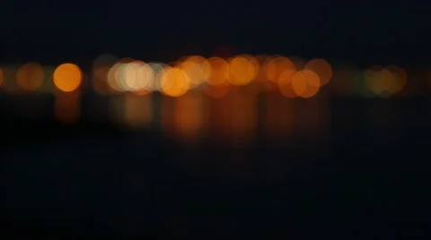 Blurred city lights. Stock Footage 49321443