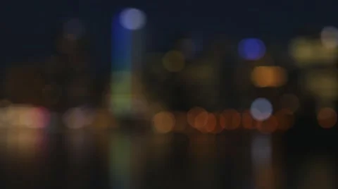 Blurred city lights. Stock Footage 49321677