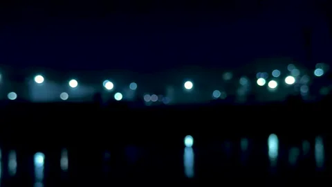 Blurred city lights at night creating a dreamy and atmospheric urban landsc.. Stock-Footage 340220559