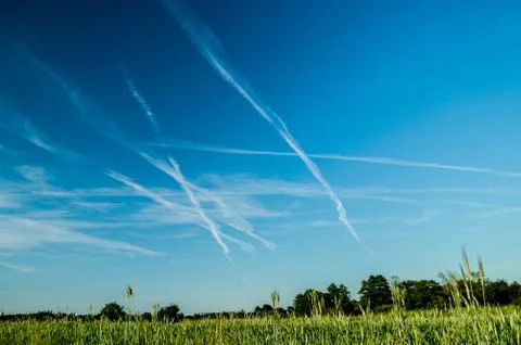 Blurred clouds Foto stock