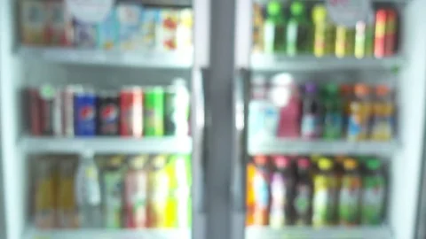 Blurred cold drink storage Stock Footage 78520810