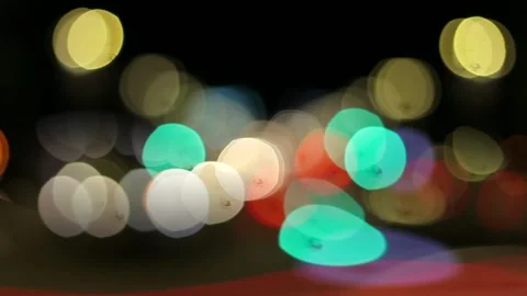 Blurred colored abstract circles video bokeh Stock Footage 145272055