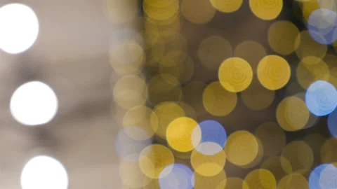 Blurred colored background, bokeh. New Year's atmosphere. Close-up Stock Footage 162617403
