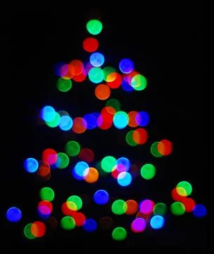 Blurred colored lights Stock Photos