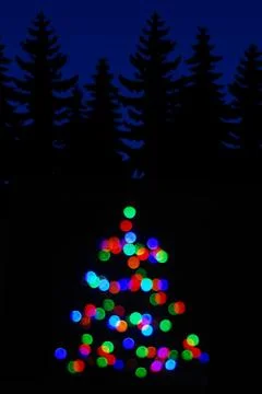 Blurred colored lights Stock Photos