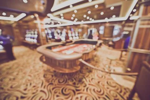 Blurred Craps Table with Instagram Style Filter Stock Photos
