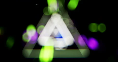 A blurred creative background, with moving geometric elements. Stock Footage 146813493