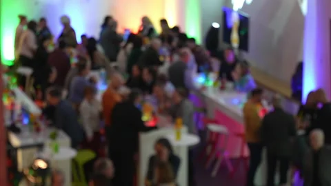 Blurred crowd on Corporate Event. Stock Footage 237462256