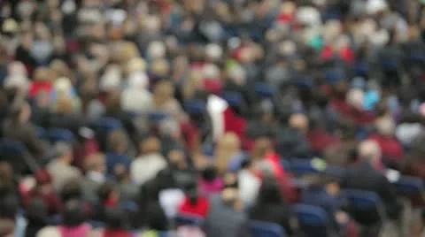Blurred  crowd Stock Footage 11240473