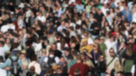 Blurred crowd Video stock 309097841