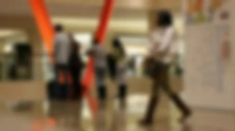 Blurred Crowd in the mall Video stock 20486424