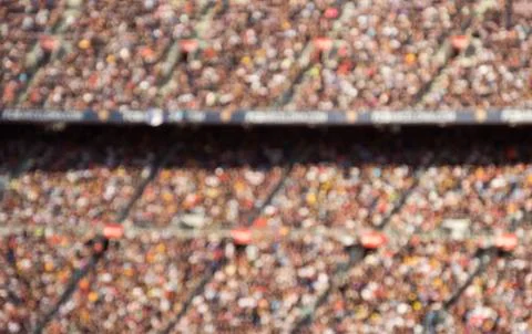 Blurred crowd in stadium Stock Photos