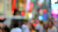 Blurred crowd, urban city background HD Footage