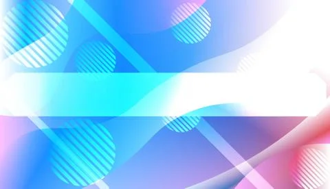 Blurred Decorative Design In Abstract Style With Wave, Curve Lines, Circle, S Stock Illustration
