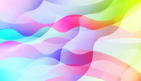 Blurred Decorative Design In Abstract Style With Wave, Curve Lines. Blur Past Stock Illustration