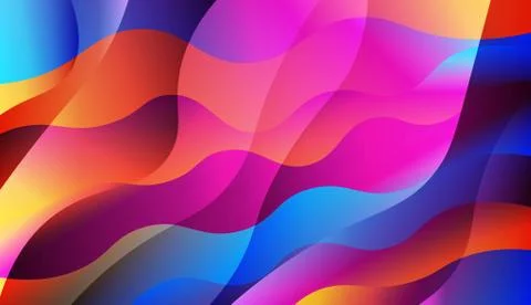 Blurred Decorative Design In Abstract Style With Wave, Curve Lines. Design Fo Illustrazione stock