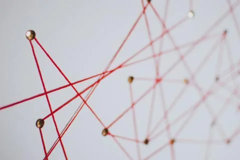 Blurred defocused background. Abstract concept (idea) of network, society Stock Photos
