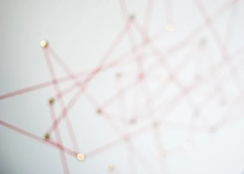 Blurred defocused background. Abstract concept (idea) of network, society Stock Photos