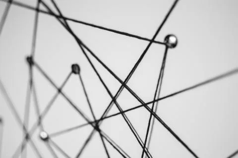 Blurred defocused background. Abstract concept (idea) of network, society Stock Photos