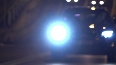 Blurred defocused lights and close up cars of heavy traffic on a big city. Stock-Footage 57207363