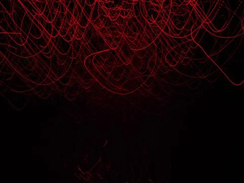 Blurred defocused red lights in motion Stock Photos