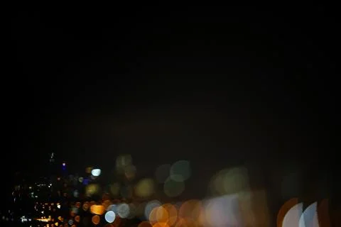 Blurred dramatic night view of city Stock Photos