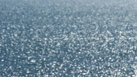 Blurred Effect Of Light Shimmering On Sea. Stock Footage 198169258