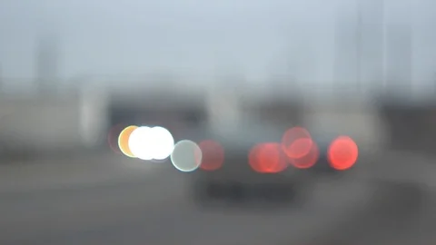 Blurred evening road 2, abstract view Stock Footage 123166207